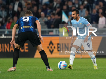 Pedro of Ss Lazio during the Serie A match between Ss Lazio and Fc Internazionale Milano on  October 16, 2021 stadium 
