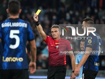 Massimiliano Irrati, referee, during the Serie A match between Ss Lazio and Fc Internazionale Milano on  October 16, 2021 stadium 