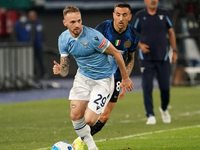 Manuel Lazzari of Ss Lazio during the Serie A match between Ss Lazio and Fc Internazionale Milano on  October 16, 2021 stadium 