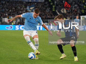 Sergej Milinkovic Savic of Ss Lazio during the Serie A match between Ss Lazio and Fc Internazionale Milano on  October 16, 2021 stadium 