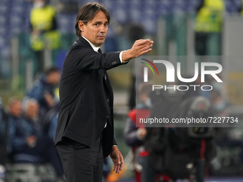 Simone Inzaghi head coach of Fc Internazionale Milano during the Serie A match between Ss Lazio and Fc Internazionale Milano on  October 16,...
