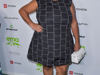 Ashley Nicole Black arrives at the Environmental Media Association (EMA) Awards Gala 2021 held at GEARBOX LA on October 16, 2021 in Van Nuys...