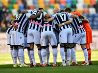 Udinese Calcio lineup during the Italian football Serie A match Udinese Calcio vs Bologna FC on October 17, 2021 at the Friuli - Dacia Arena...