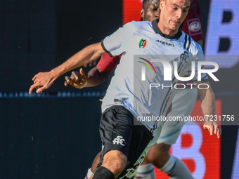 Giulio Maggiore (Spezia) during the Italian football Serie A match Spezia Calcio vs US Salernitana on October 16, 2021 at the Alberto Picco...