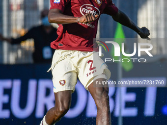 Mamadou Coulibaly (Salernitana) during the Italian football Serie A match Spezia Calcio vs US Salernitana on October 16, 2021 at the Alberto...