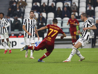 Henrikh Mkhitaryan of AS Roma during the match between Juventus FC and AS Roma on October 17, 2021 at Allianz Stadium in Turin, Italy. Juven...