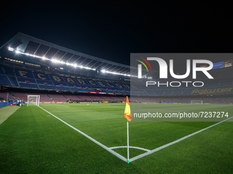 General view during the Liga match between FC Barcelona and Valencia CF at Camp Nou in Barcelona, Spain.
 (