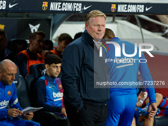 Ronald Koeman of FC Barcelona during the Liga match between FC Barcelona and Valencia CF at Camp Nou in Barcelona, Spain.
 (