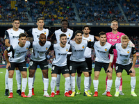 Valencia CF players during the Liga match between FC Barcelona and Valencia CF at Camp Nou in Barcelona, Spain.
 (