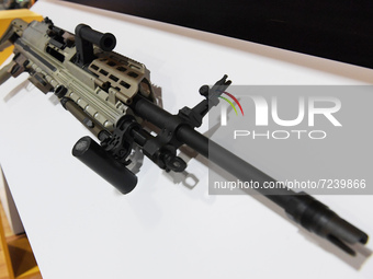 Association of United State Army (AUSA) hold an exhibition about weapons during a 2021 AUSA Annual Meeting and Showcase, today on October 13...