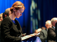 The prime minister of Estonia  Kaja Kallas attends the Forum in Malmo, Sweden, October 13, 2021. Representatives from 50 countries and inter...
