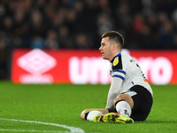 
Tom Lawrence of Derby County looks on as his shot goes wide during the Sky Bet Championship match between Derby County and Luton Town at th...