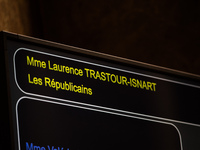 Les Républicains MP Laurence Trastour-Isnart spoke during Tuesday's question time, questioning the government on threats to teachers and evo...