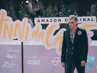Achille Lauro attends the red carpet of the movie 