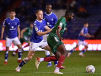    Oldham Athletic's Davis Keillor-Dunn tussles with Hayden White of Walsall Football Club during the Sky Bet League 2 match between Oldham...