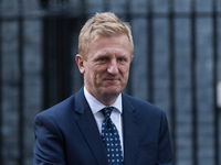 LONDON, UNITED KINGDOM - OCTOBER 20, 2021: Minister without Portfolio Oliver Dowden leaves 10 Downing Street ahead of Prime Minister's Quest...