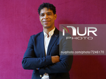 Dancer Carlos Acosta poses for the camera during the presentation of a new show by his company Acosta Danza, at the Teatro Real in Madrid, o...