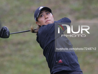 Danielle Kang of USA action on the 2th green during an BMW LADIES CHAMPIONSHIP at BMW International GC in Busan, South Korea. (