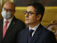 The Minister of the Presidency, Relations with the Courts and Democratic Memory, Felix Bolaños, participates in the act of democratic memory...