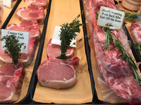 Meats at a grocery store in Toronto, Ontario, Canada on October 20, 2021. Canada's inflation rate reached 4.1 percent in August, highest sin...