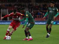 Middlesbrough's Martin Payero takes on Barnsley's Clarke Oduor  during the Sky Bet Championship match between Middlesbrough and Barnsley at...