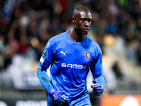 Alfred
Gomis Goalkeeper of Rennes during the UEFA Europa Conference League group G match between SC Mura and Rennes at Ljudski Vrt on Octobe...