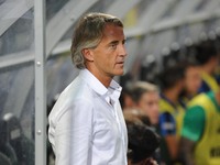 mister Mancini during the Trofeo Tim football match between Sassuolo Milan and Inter at Mapei  stadium in 
Reggio Emilia, Italy, on August...