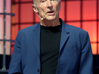 The inventor of the Word wide Web, Tim Berneres-Lee speaks during the last day of the 2021 Web Summit in Lisbon, Portugal on November 4, 202...