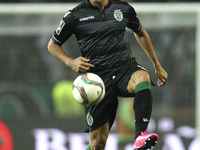  during the Premier League 2015/16 match between CD Tondela and Sporting CP, at Municipal Aveiro Stadium in Aveiro on August 14, 2015. (