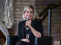 Valeria Sandei, Almawave CEO during the News The event organized by the ANSA news agency  on November 08, 2021 at the Terme di Diocleziano i...