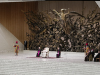 Pope Francis weekly general audience at the Vatican, Wednesday, Nov. 10, 2021. (