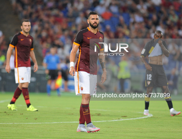 Leandro Castan during soccer AS ROMA presentation team for the season 2015-2016. Rome, Italy, on 14th August 2015. 