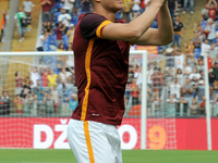 Edin Dzeko during the Soccer AS ROMA presentation team for the season 2015-2016.
Rome, Italy, on 14th August 2015.  (