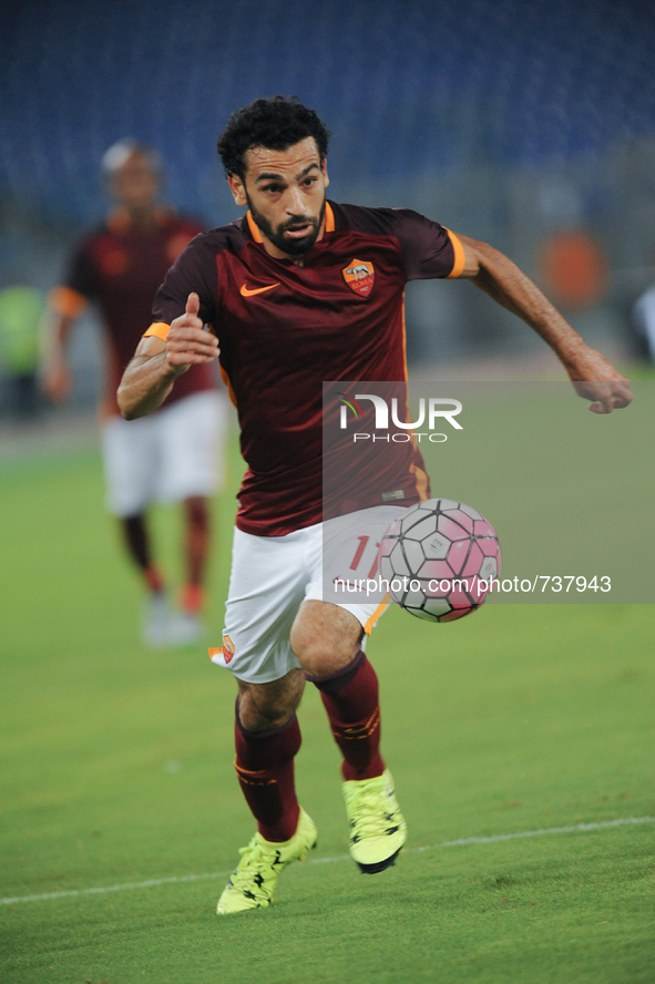 Mohamed Salah during the Soccer AS ROMA presentation team for the season 2015-2016
Rome, Italy, on 14th August 2015 