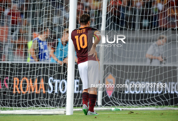 Francesco Totti during the Soccer AS ROMA presentation team for the season 2015-2016.
Rome, Italy, on 14th August 2015  