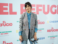 Sara Salamo during the photocall of the presentation of El Refugio in Madrid, November 19, 2021 Spain (