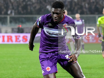 Alfred Duncan (Fiorentina) during the italian soccer Serie A match ACF Fiorentina vs AC Milan on November 20, 2021 at the Artemio Franchi st...