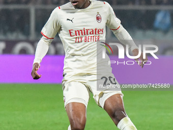 Pierre Kalulu (Milan) during the italian soccer Serie A match ACF Fiorentina vs AC Milan on November 20, 2021 at the Artemio Franchi stadium...
