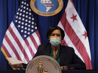 DC Mayor Muriel Bowser hold a press conference about Covid19 pandemic Situational Update today on November 16, 2021 at John A. Wilson Buildi...