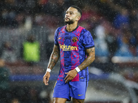 09 Memphis Depay of FC Barcelona during the Group E - UEFA Champions League match between FC Barcelona and Benfica at Camp Nou Stadium on No...