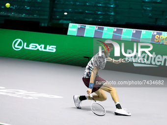 Yannik Sinner (Italy) during the Tennis Internationals Davis Cup Finals 2021 - Training on November 24, 2021 at the Pala Alpitour in Turin,...