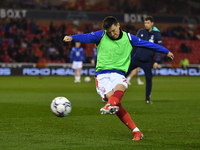 
Joe Lolley of Nottingham Forest warms up ahead of kick-off during the Sky Bet Championship match between Nottingham Forest and Luton Town a...