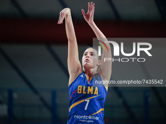 Haley Peters (BLMA Montpellier) during the Basketball Euroleague Women Championship Umana Reyer Venezia vs BLMA Montpellier on November 24,...