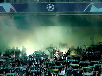 Sporting's supporters during the UEFA Champions League Group C football match between Sporting CP and Borussia Dortmund at Alvalade stadium...