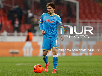 Mario Rui of Napoli in action during the UEFA Europa League Group C football match between FC Spartak Moscow and SSC Napoli on November 24,...