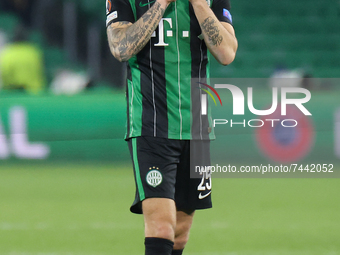 Miha Blazic of Ferencarosi TC during the UEFA Europa League Group G stage match between Real Betis and Ferencvrosi TC at Benito Villamarin S...