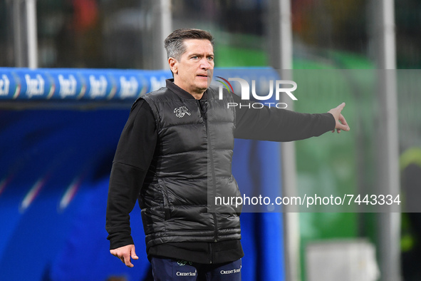 Switzerland's head coach Nils Nielsen during the FIFA World Cup Women's FIFA World Cup 2023 - Italy vs Switzerland on November 26, 2021...