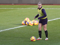 Georgia Stanway of England warms up during the England Women's training session at the Stadium Of Light, Sunderland on Friday 26th November...