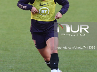 Millie Bright of England  during the England Women's training session at the Stadium Of Light, Sunderland on Friday 26th November 2021.  (