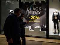 People shopping in the Molfetta Shopping Center on the last day of Black Friday on November 26, 2021.
Growing numbers for Black Friday whic...